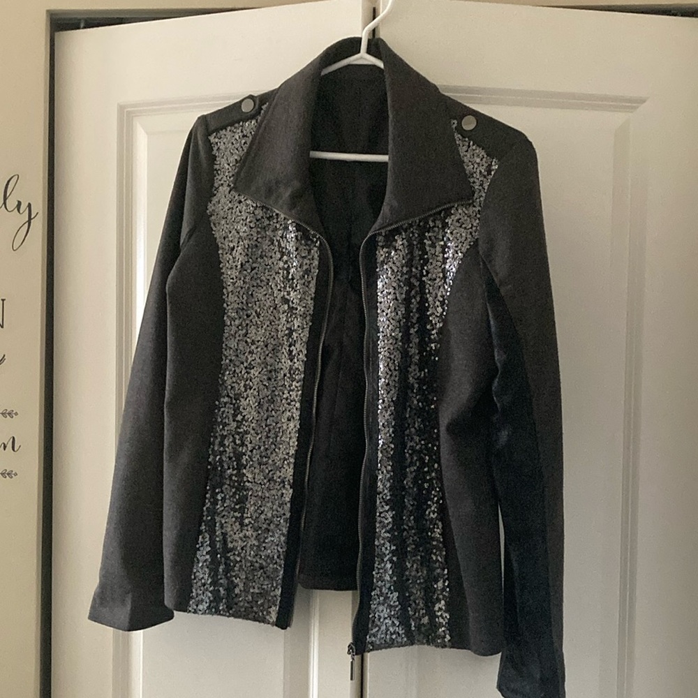 Sequin casual jacket